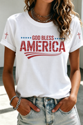 Women'S American Faith Printed Casual Top