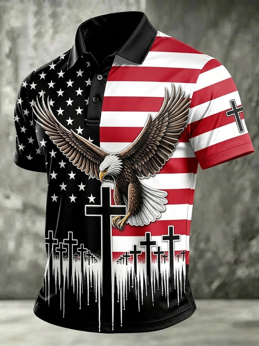 Men'S 250Th Anniversary Cross Faith Retro Polo Shirt In The United States