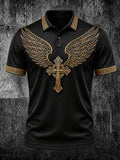Men's Religious Beliefs Printed Polo Shirt