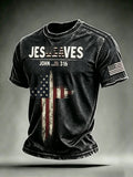 Men'S 250Th Anniversary American Faith Retro Short Sleeve Top