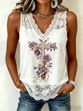 Women's faith casual lace vest