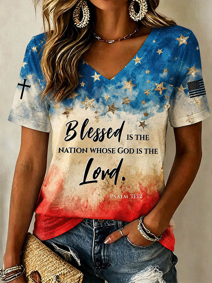 Women'S Faith Print Printed T-Shirt