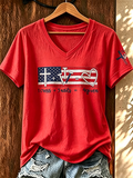 1 Cross+3 Nails=4 GivenV-Neck T-Shirts