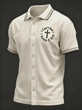 Men's Faith Cross Printed Casual Shirt
