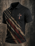Men's Faith Printed Collar Polo shirt