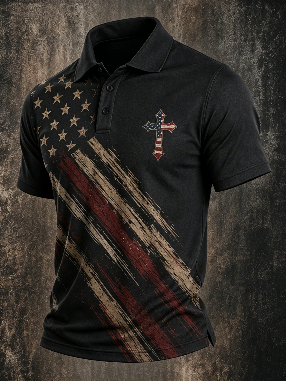 Men's Faith Printed Collar Polo shirt