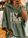 Women's Jackie The Eagle Printed Hoodie