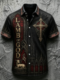 Men's Faith Cross Printed Casual Shirt
