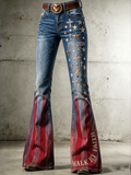 Women's Faith Printed Casual Jeans