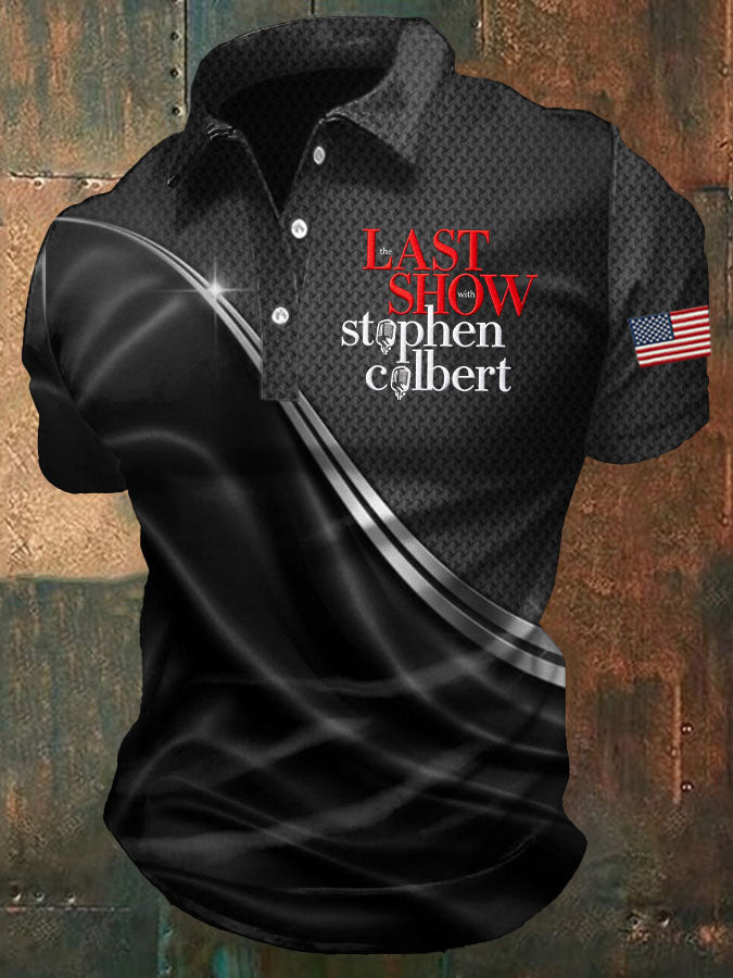 Men's The Last Show Printed Casual Polo Shirt