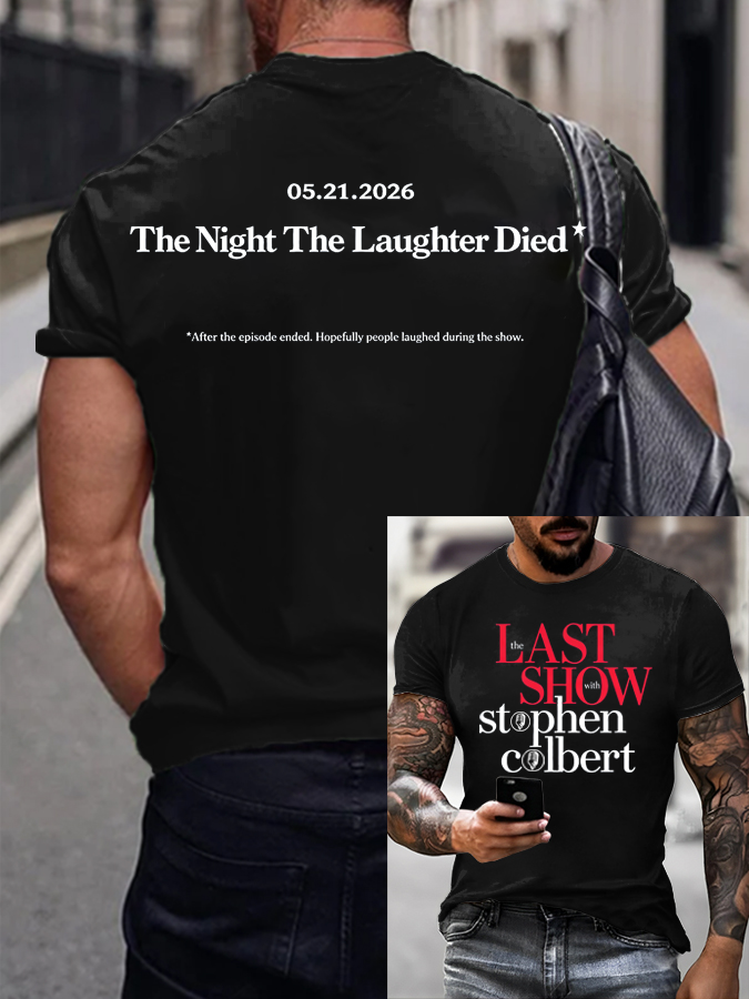 Men's Retro Last Show Print T-Shirt