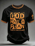 Men'S Faith Print Casual Top