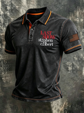 Men'S Leisure Final Performance Commemorative Printed Polo Shirt