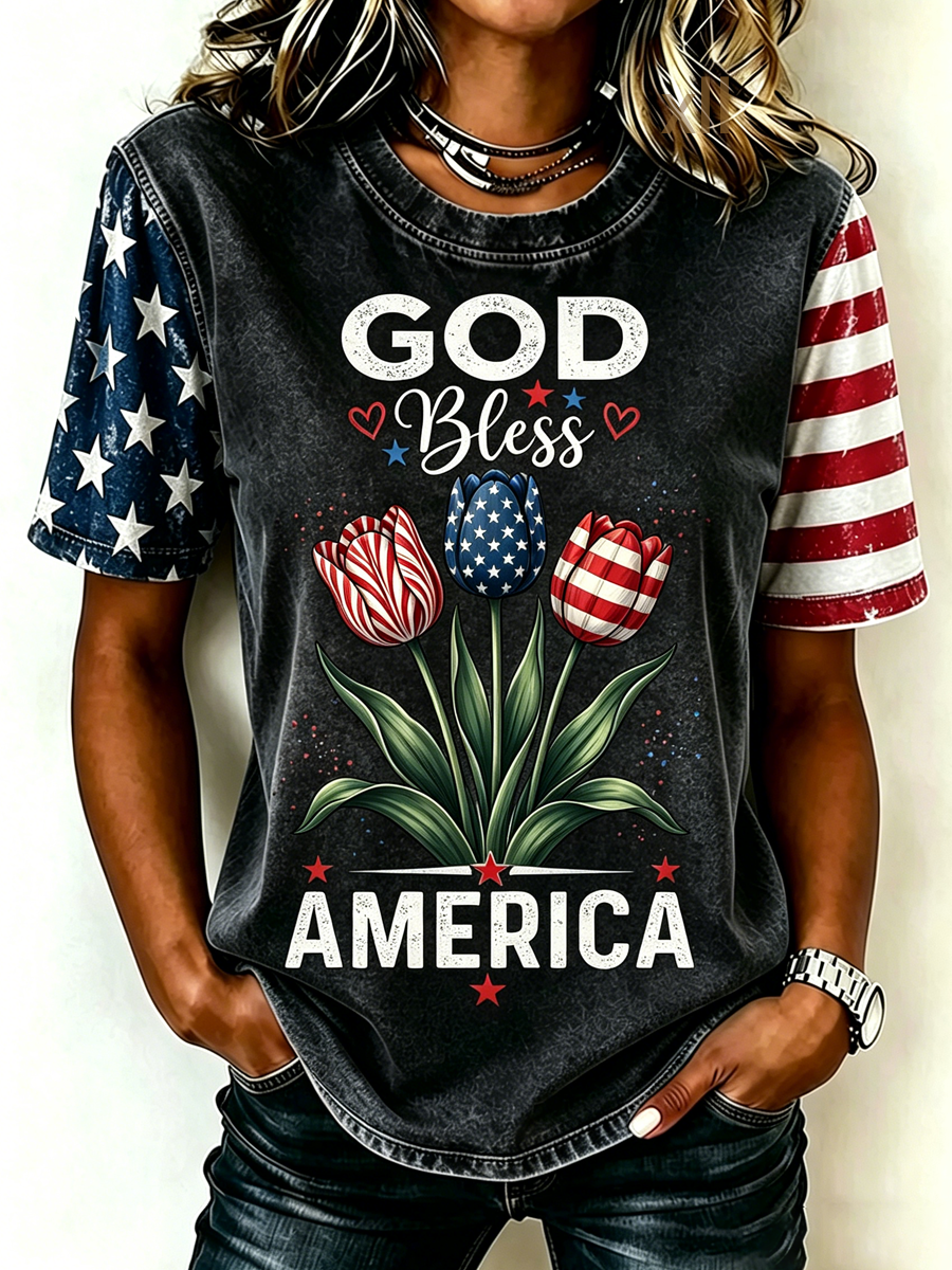 American Women's 250th Anniversary Faith Printed Top