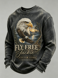 Men's Jackie Forever Our Queen Printed Round Neck Long Sleeved Sports Shirt