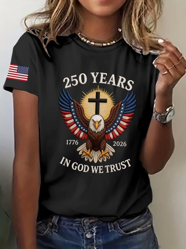 We Trust God 250 Years Women'S T-Shirt