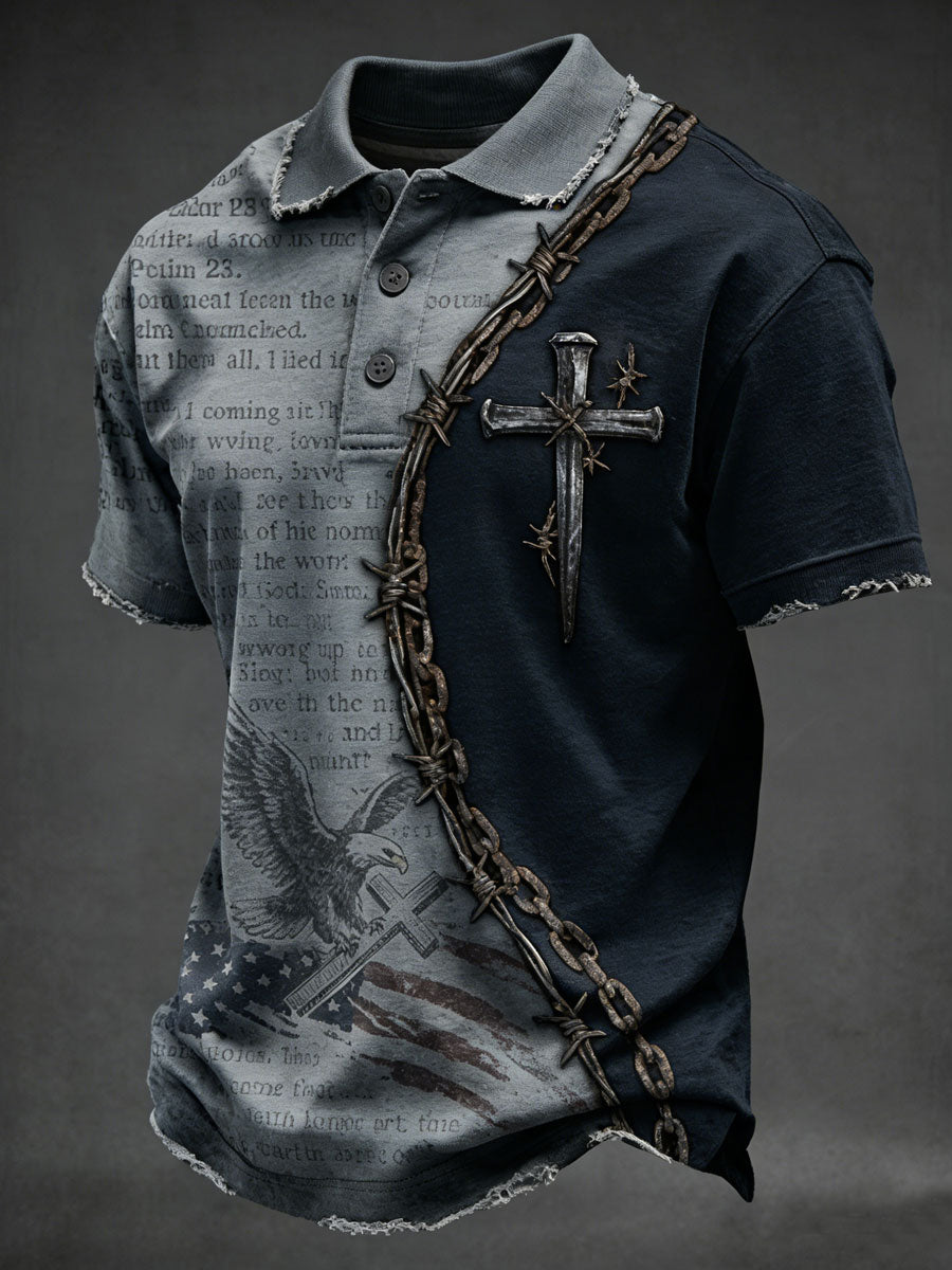 Men'S Faith Printed POLO Shirt