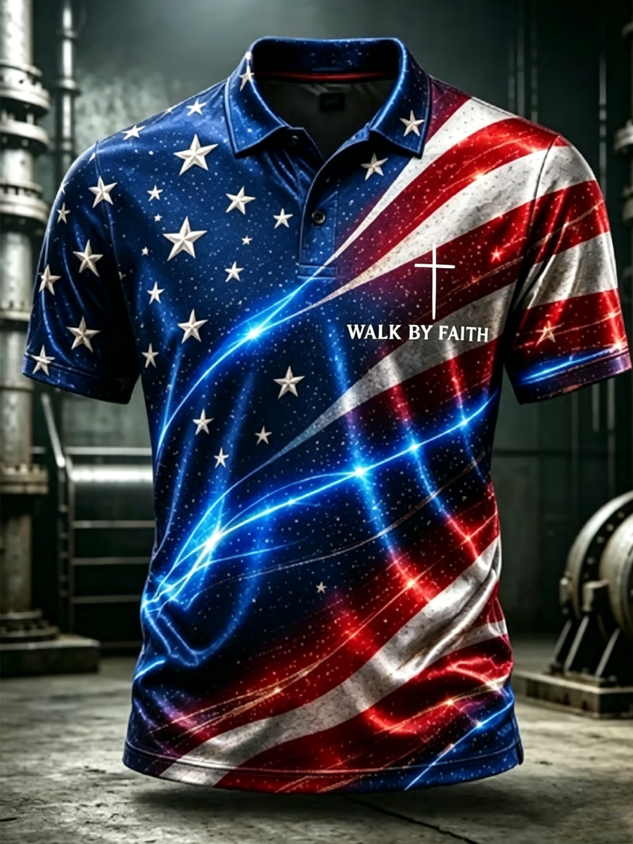 Men's 250th Anniversary Printed Polo Shirt