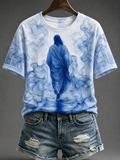 Women's Faith Art Printed Casual T-Shirt