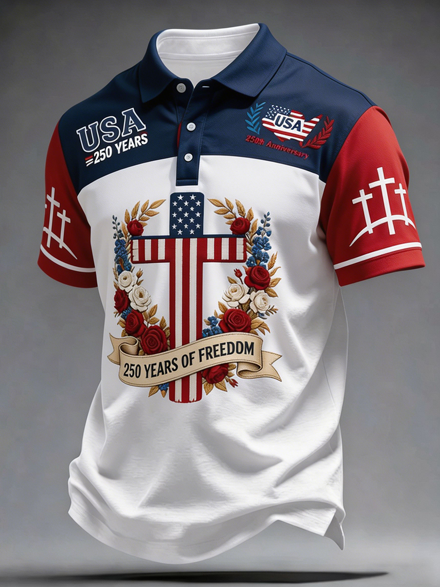 250Th Anniversary Faith Printed Polo Shirt In The United States