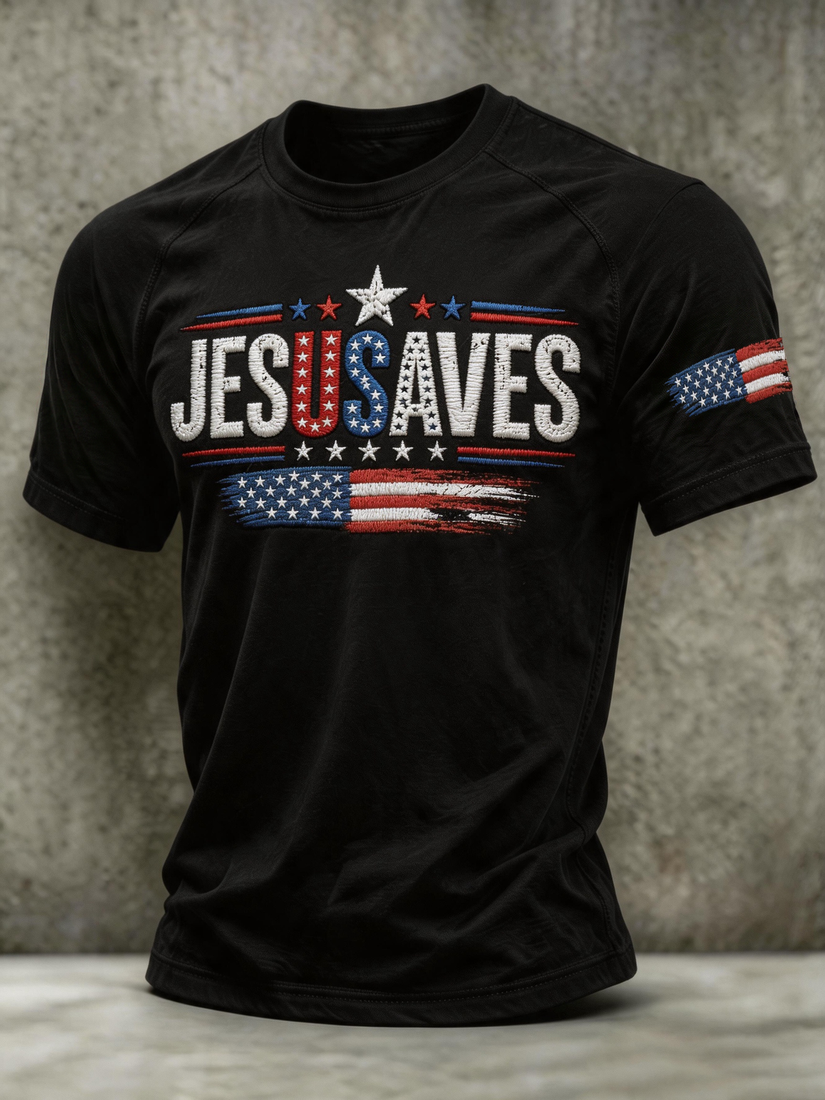 Men's Casual Minimalist American Jesus T-Shirt