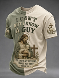 Men's Religious Beliefs Print Short Sleeve T-shirt