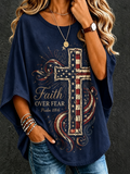 Women'S Cross Print T-Shirt