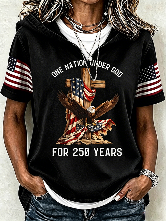 Women's Casual American Faith And Freedom Top