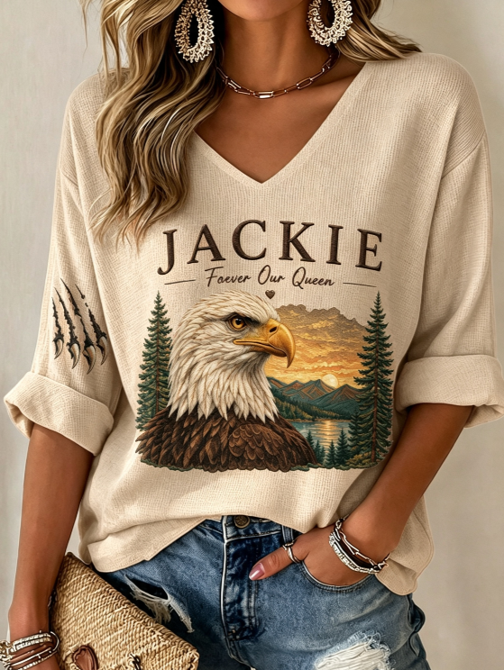 Women's Jackie Forever Our Queen Print T-Shirt