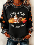 Women'S Fall Printed Casual Long Sleeved Shirt