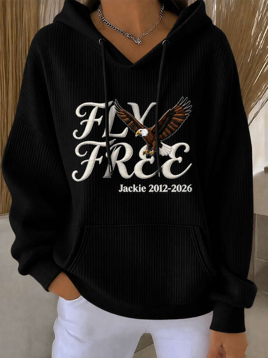 Women's Animal Print Casual Hooded Sweatshirt