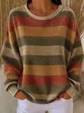 Women's Autumn Striped Print Top