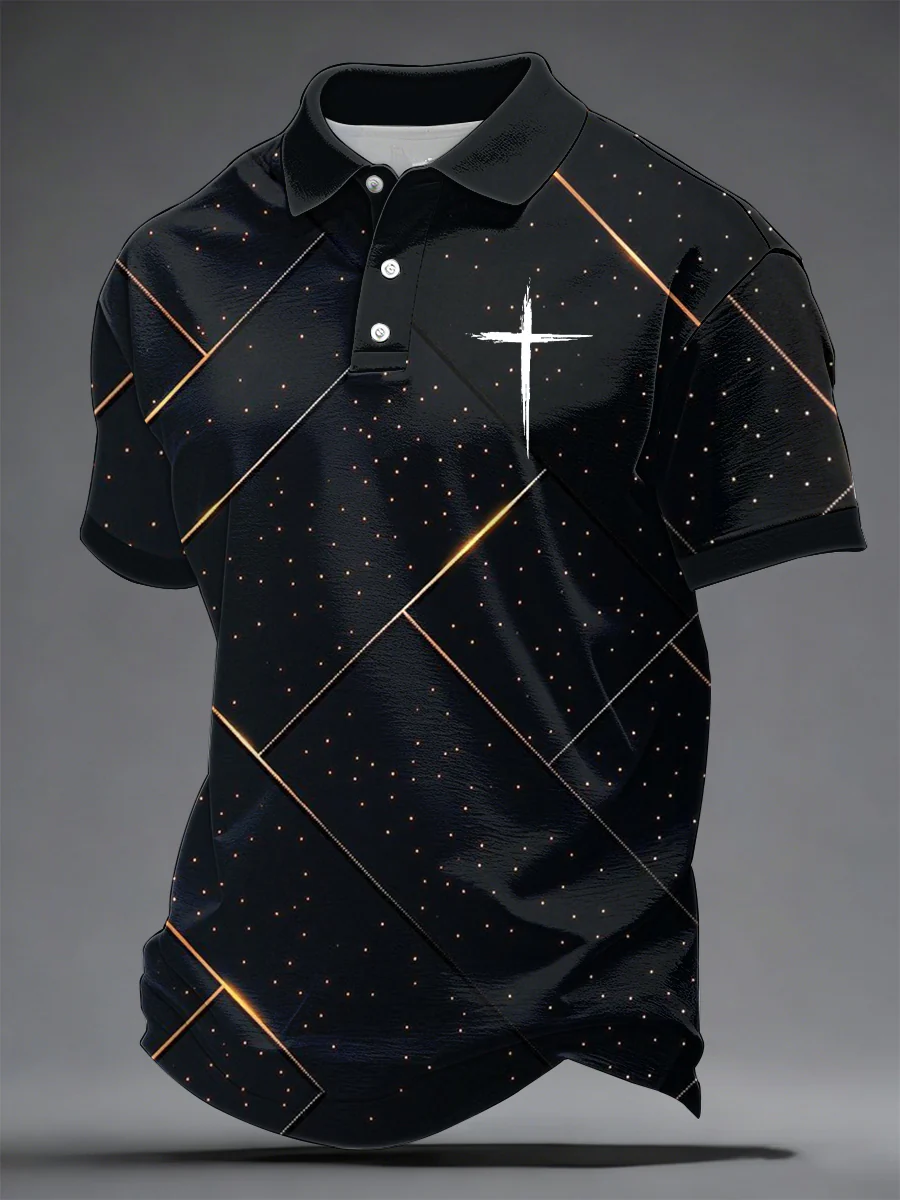 Men'S Faith Print Casual Top