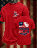 Men'S Casual 250Th Anniversary Commemorative Printed T-Shirt For The Founding Of The United States