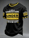 Men's Religious Beliefs Print Short Sleeve T-shirt