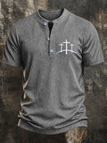 Men's Faith waffle knit Henley Shirt