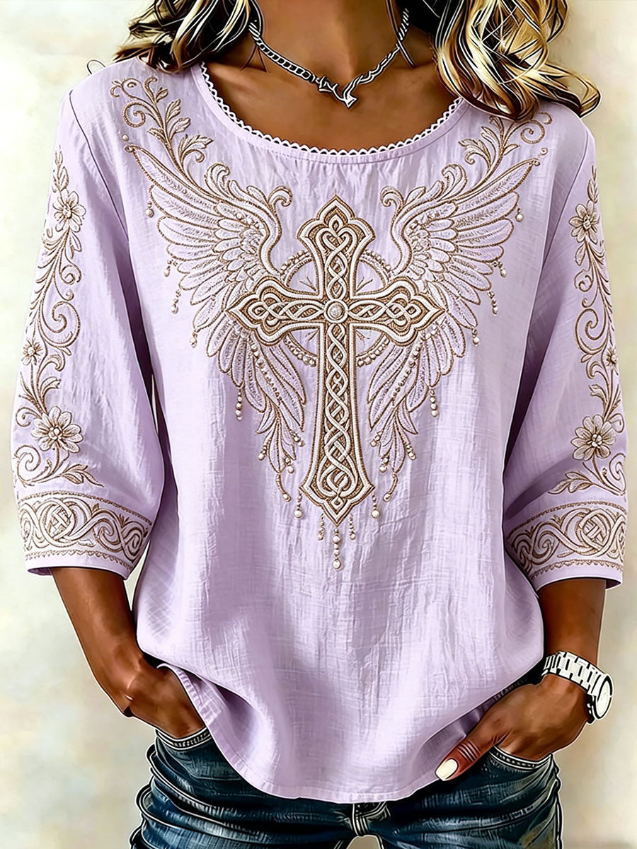 Women's Celtic Cross Top