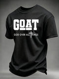 Men's God Over All Things Printed Waffle T-shirt