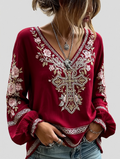 Women'S Faith Printed Casual Round Neck Top