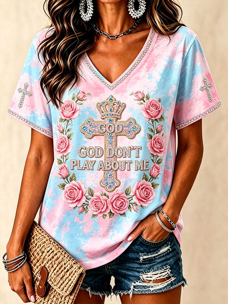Women's Faith Cross Casual T-Shirt