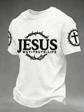 Men'S Casual American Flag Only God Can Judge Me Printed Shirt