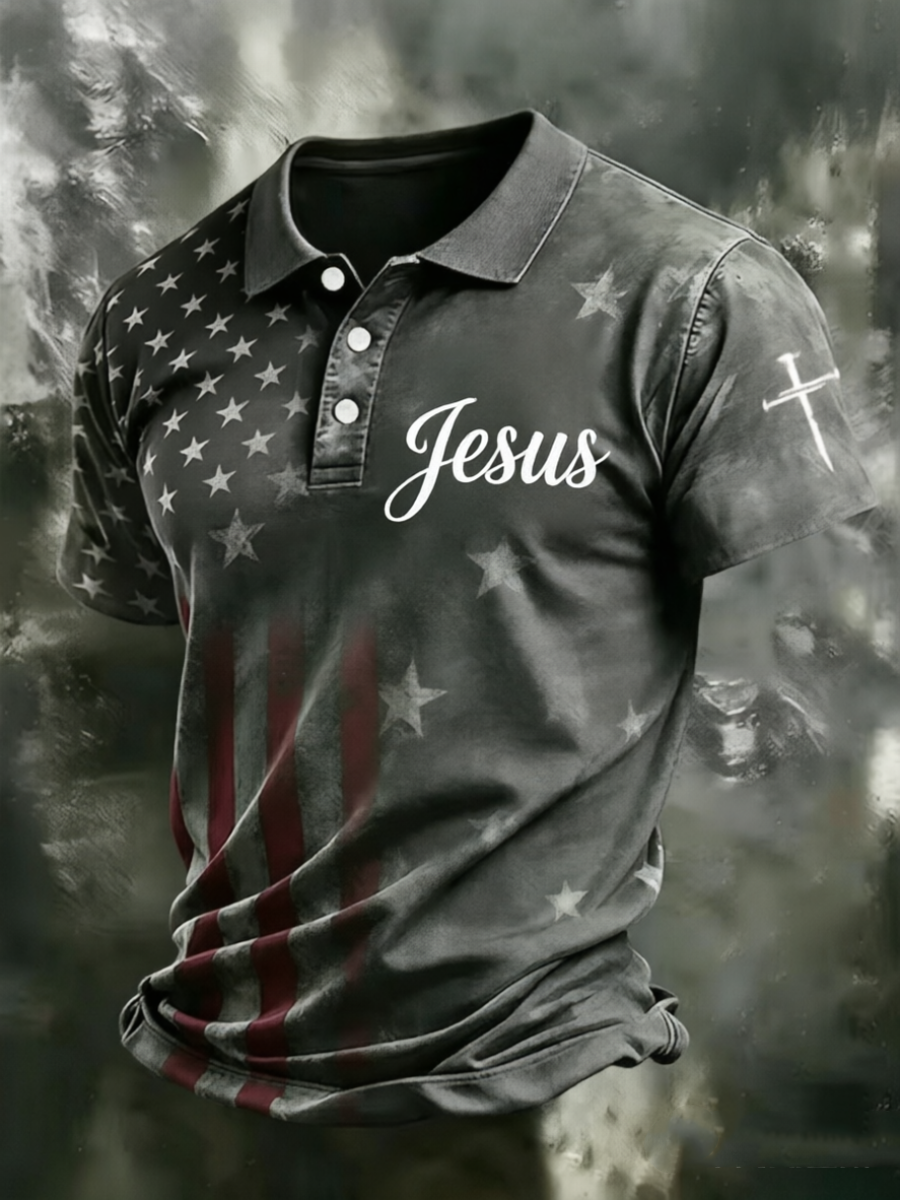 Men's 250th Anniversary Printed Polo Shirt