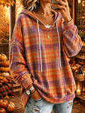 Women'S Casual Autumn Loose-Fit Printed Hoodie