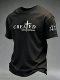 Men's Created With A Purpose Faith Print T-Shirt