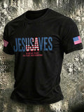 Men'S 250Th Anniversary Jesus Printed Casual T-Shirt In The United States