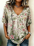 Women'S Floral Print Casual Shirt