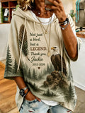 Women's Jackie Forever Our Queen Print Hooded Sweatshirt