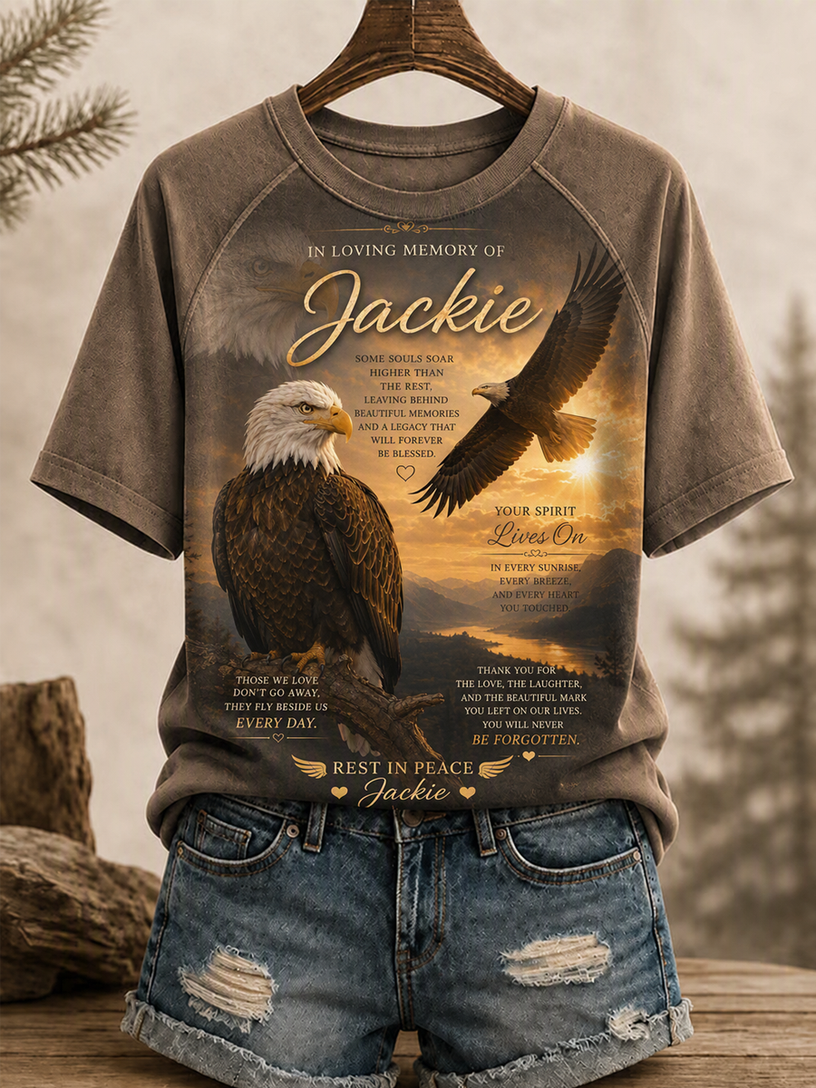 Women's Family Legacy Big Bear Lake California Wildlife Print T-shirt