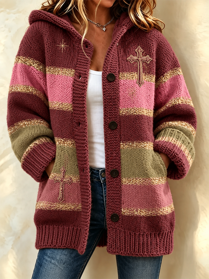 Women'S Autumn Printed Casual Cardigan