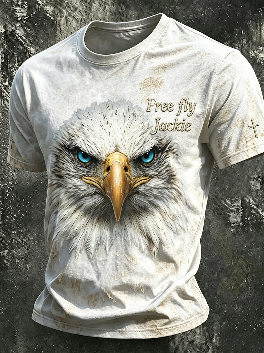 Men'S Eagle Printed Short-Sleeve T-Shirt